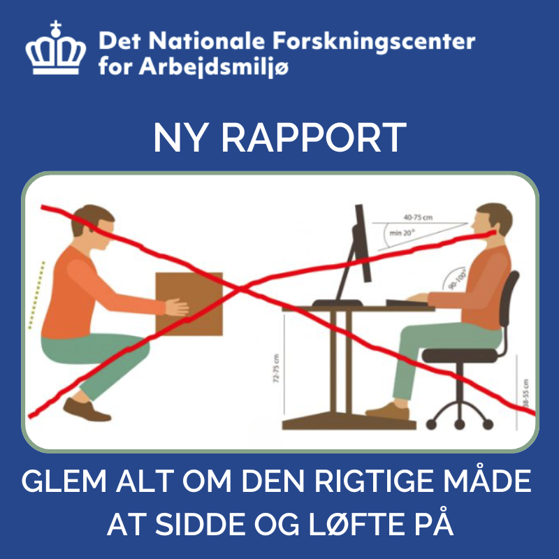 Arbejdsmiljø løfte og sidde
