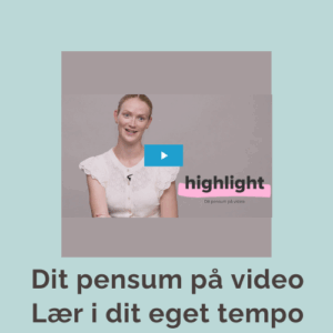 Sundhedsfaglig uddannelse, pensum, video, studerende